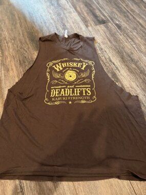 Kabuki Strength - Whiskey and Deadlifts Cut off Tank top - XL